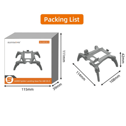 Soporte Extensiones de tren de aterrizaje, patas de para engranajes de araña elevados para DJI Air 3S (naranja) — imagen 13