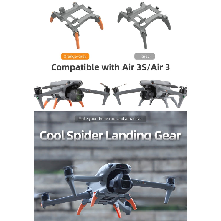 Soporte Extensiones de tren de aterrizaje, para patas de soporte con engranajes de araña elevados para DJI Air 3S (gris) — i…