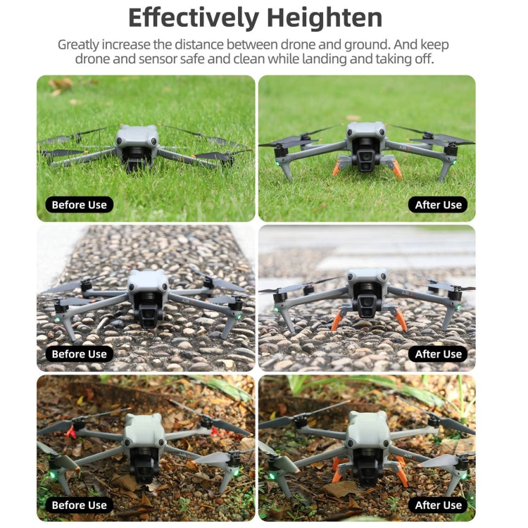 Soporte Extensiones de tren de aterrizaje, para patas de soporte con engranajes de araña elevados para DJI Air 3S (gris) — i…