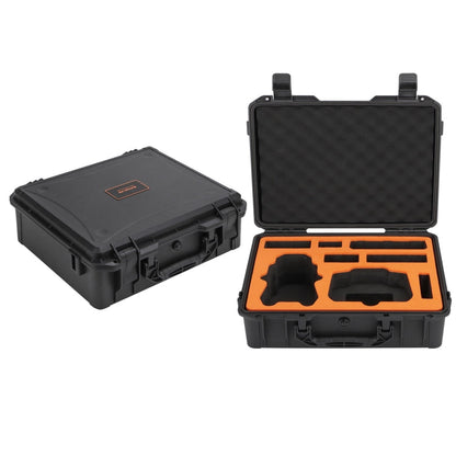 Estuche de seguridad, de gran capacidad, resistente al agua y a los golpes, rígido, para viajes para DJI Air 3S (negro)