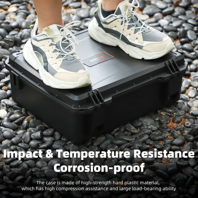 Estuche de seguridad, de gran capacidad, resistente al agua y a los golpes, rígido, para viajes para DJI Air 3S (negro) — im…