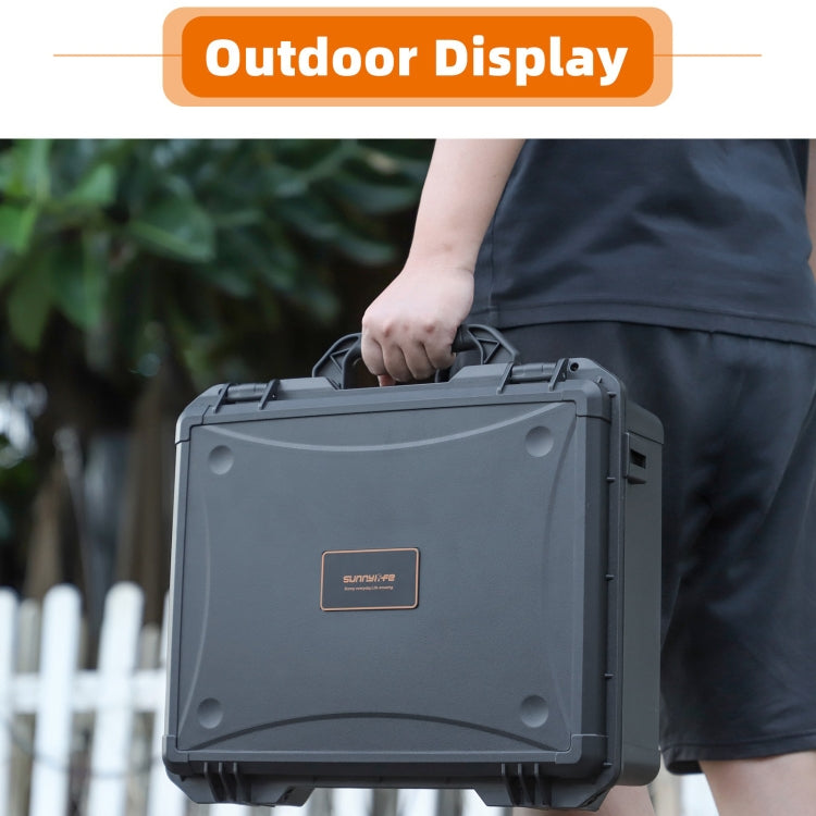 Estuche de seguridad, de gran capacidad, resistente al agua y a los golpes, rígido, para viajes para DJI Air 3S (negro) — im…