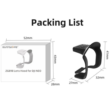 Tapa Parasol antirreflejo, protectora para el estabilizador para DJI Neo (negra) — imagen 11