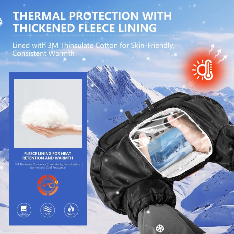Guantes de invierno abrigados con control remoto Universal para drones STARTRC (negros) — imagen 5