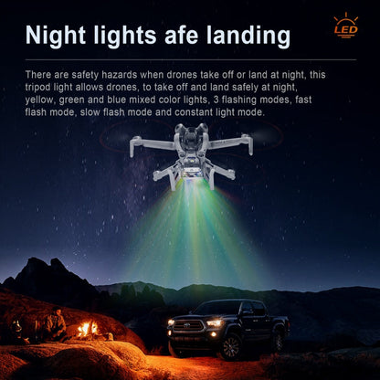 Soporte de entrenamiento STARTRC para tren de aterrizaje elevado plegable con luz LED para DJI Mini 4 Pro (gris) — imagen 3
