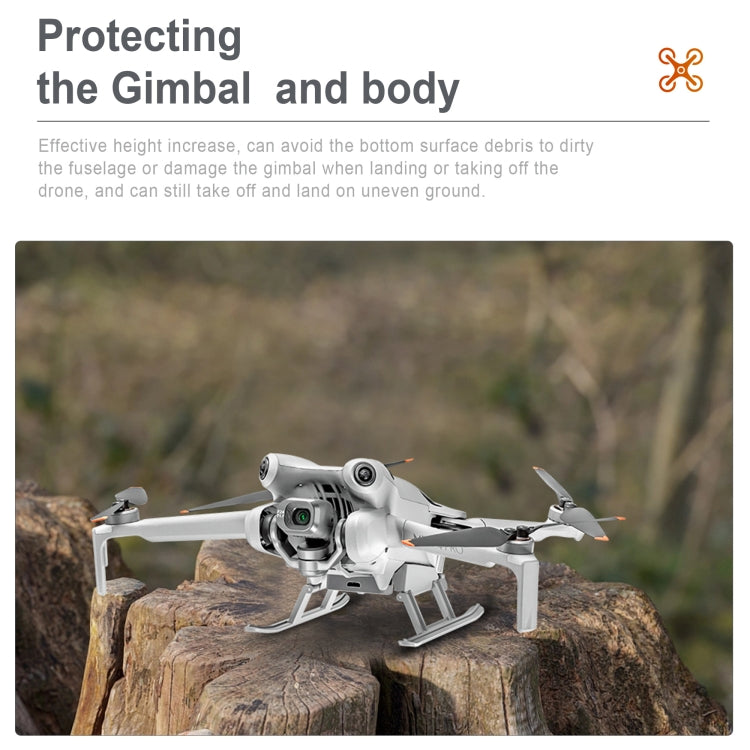 Soporte de entrenamiento STARTRC para tren de aterrizaje elevado plegable con luz LED para DJI Mini 4 Pro (gris) — imagen 4