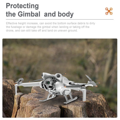 Soporte de entrenamiento STARTRC para tren de aterrizaje elevado plegable con luz LED para DJI Mini 4 Pro (gris) — imagen 4