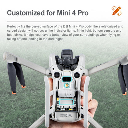 Soporte de entrenamiento STARTRC para tren de aterrizaje elevado plegable con luz LED para DJI Mini 4 Pro (gris) — imagen 5