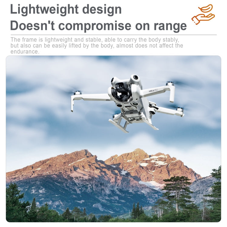 Soporte de entrenamiento STARTRC para tren de aterrizaje elevado plegable con luz LED para DJI Mini 4 Pro (gris) — imagen 6