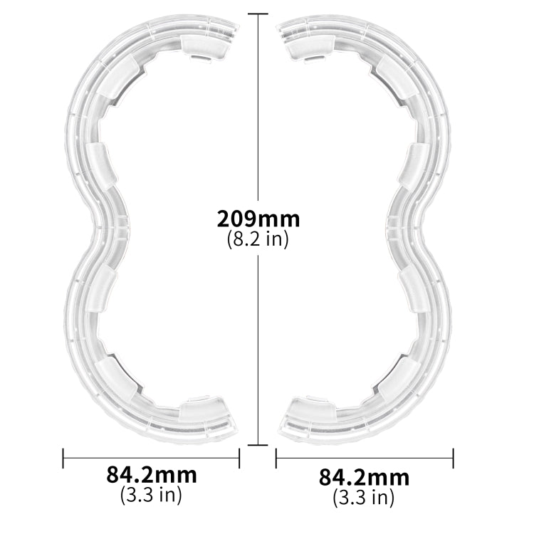 Cubierta protectora anticolisión de TPU para control central STARTRC de para DJI Avata 2 (transparente) — imagen 7