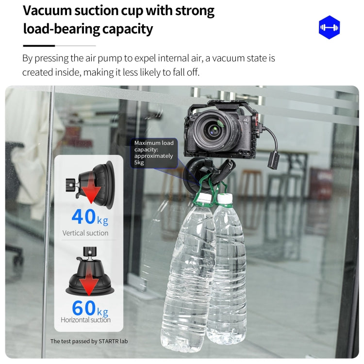 Soporte adaptador de expansión con ventosa STARTRC para DJI Osmo Pocket 3 (negro) — imagen 3