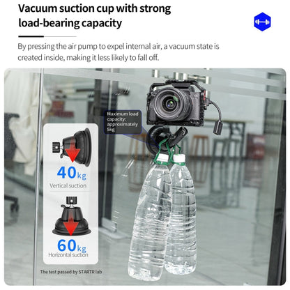 Soporte adaptador de expansión con ventosa STARTRC para DJI Osmo Pocket 3 (negro) — imagen 3