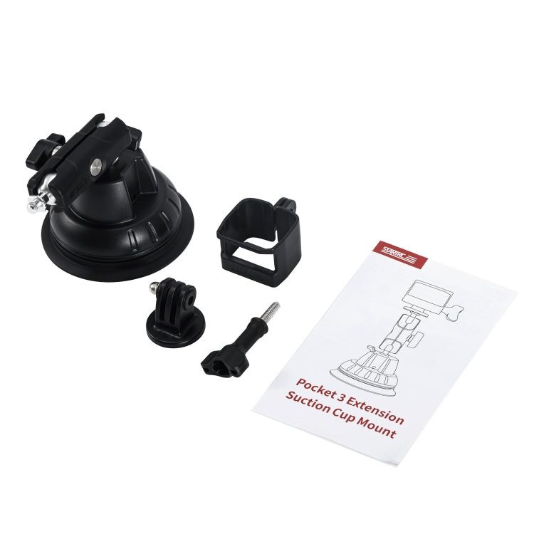 Soporte adaptador de expansión con ventosa STARTRC para DJI Osmo Pocket 3 (negro) — imagen 9