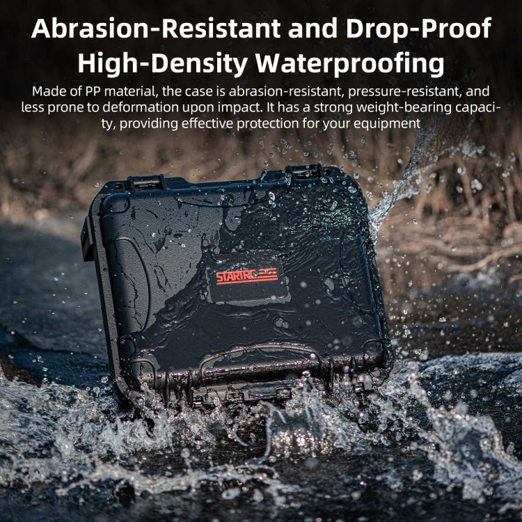 Estuche de almacenamiento tipo estuche de doble capa EVA ABS resistente al agua STARTRC para DJI Osmo Action 5 (negro) — ima…