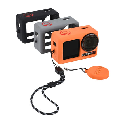 Estuche protector de silicona STARTRC con cubierta para lente para DJI Osmo Action 5 (negro) — imagen 7