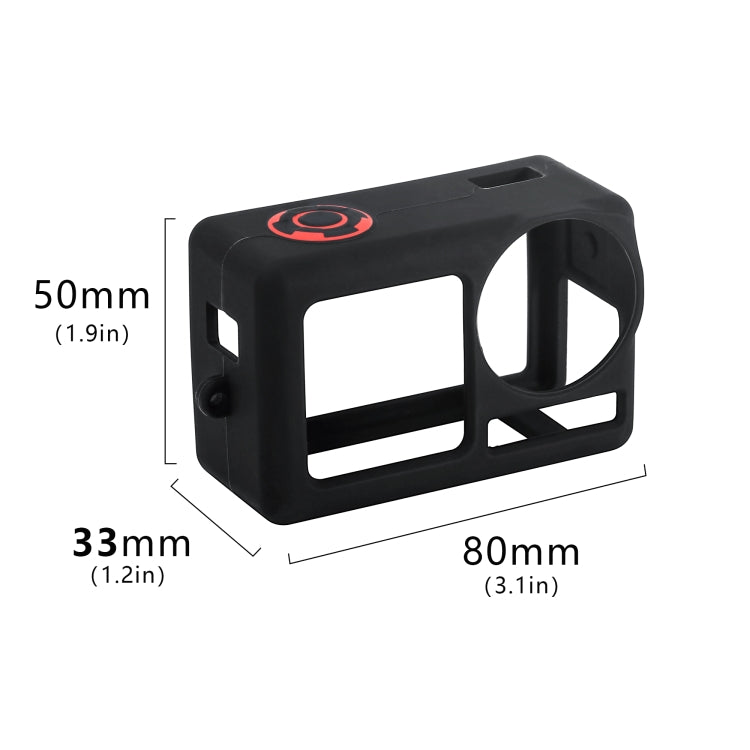 Estuche protector de silicona STARTRC con cubierta para lente para DJI Osmo Action 5 (gris) — imagen 8