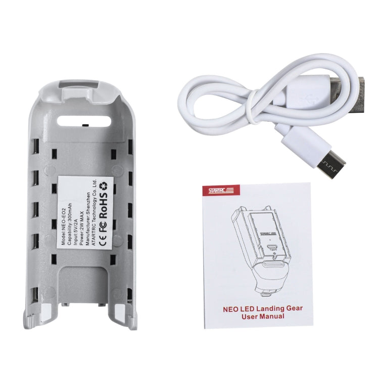 Soporte de entrenamiento STARTRC, luz LED, tren de aterrizaje elevado para DJI Neo (gris) — imagen 10