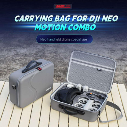 Bolso de mano de PU para guardar el hombro mejorado para DJI Neo (gris) — imagen 5