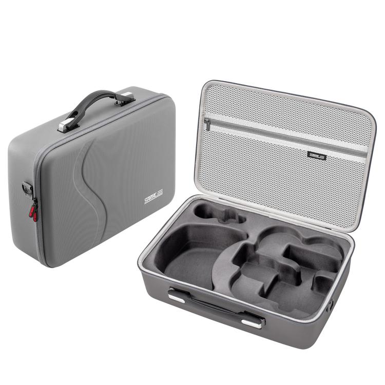 Bolsa de almacenamiento portátil de PU, para hombro o mano, con sensor de movimiento, para kit de vuelo para DJI Avata (gris)