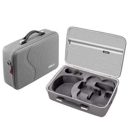 Bolsa de almacenamiento portátil de PU, para hombro o mano, con sensor de movimiento, para kit de vuelo para DJI Avata (gris)