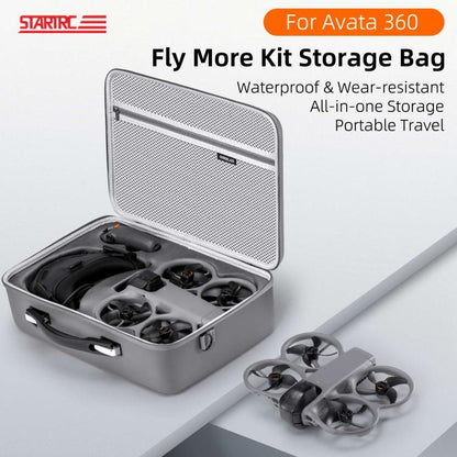 Bolsa de almacenamiento portátil de PU, para hombro o mano, con sensor de movimiento, para kit de vuelo para DJI Avata (gris…