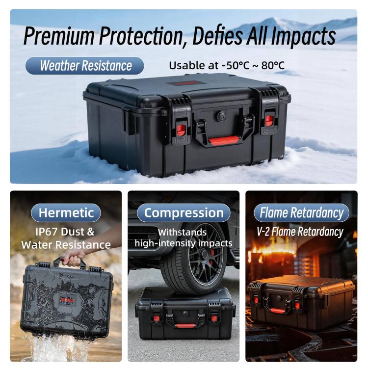 Estuche portátil impermeable con sensor de movimiento, caja de almacenamiento para kit de vuelo para DJI Avata (negra) — ima…