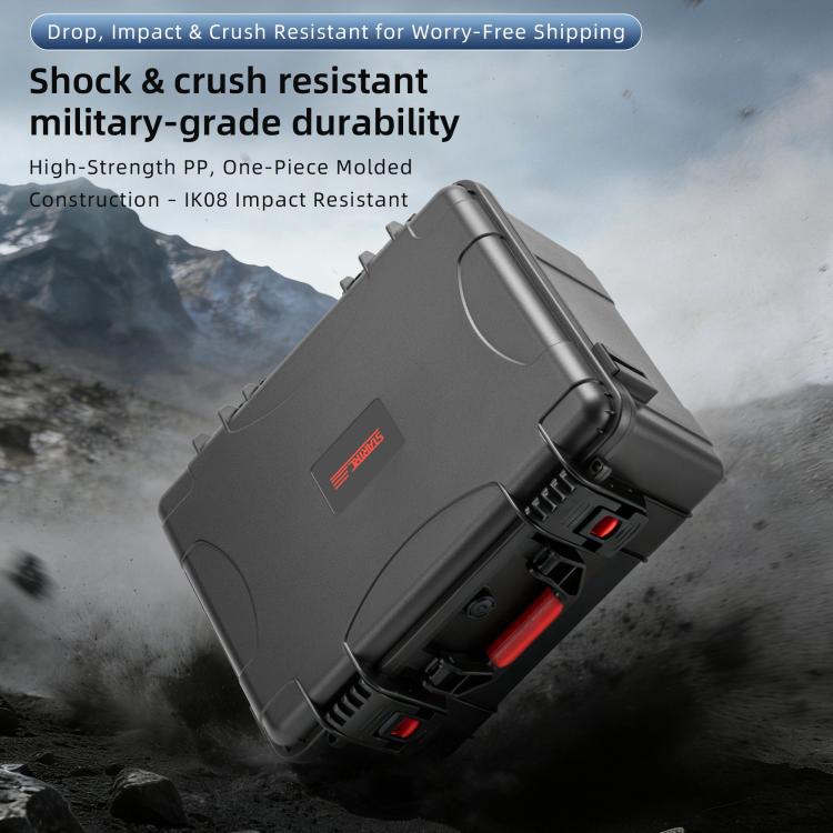 Estuche portátil impermeable con sensor de movimiento, caja de almacenamiento para kit de vuelo para DJI Avata (negra) — ima…