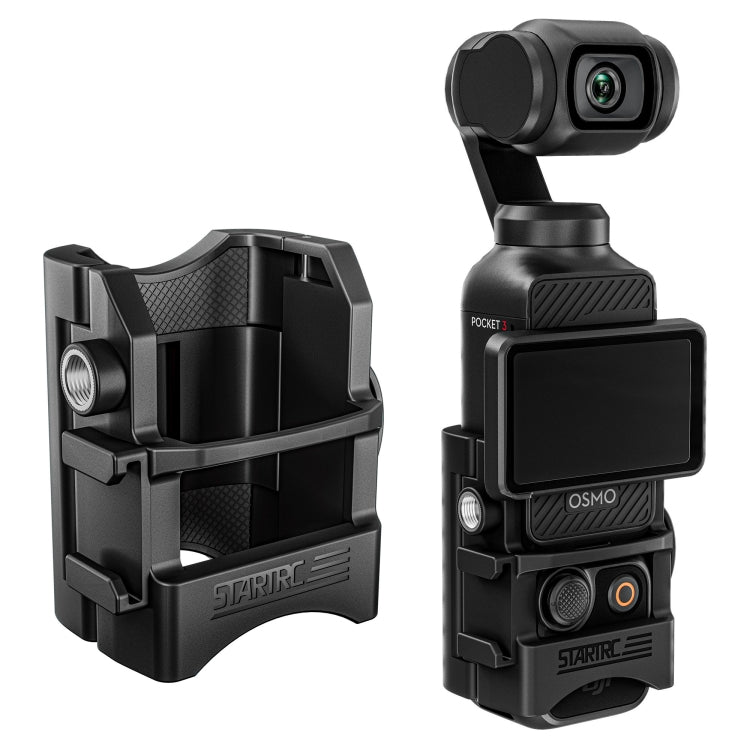 Soporte STARTRC adaptador de expansión de montaje fijo multifuncional para DJI Osmo Pocket 3 (negro)
