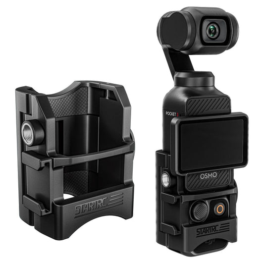 Soporte STARTRC adaptador de expansión de montaje fijo multifuncional para DJI Osmo Pocket 3 (negro)