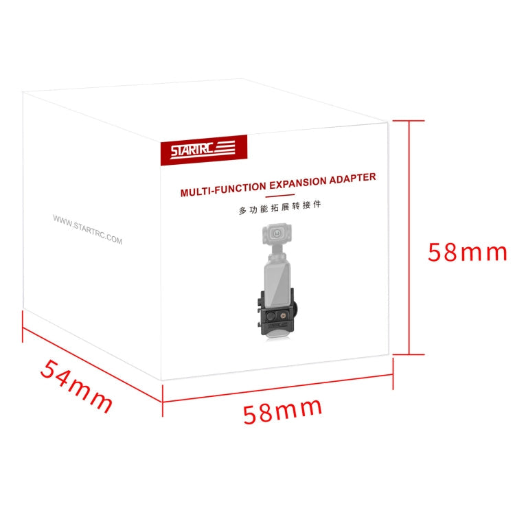 Soporte STARTRC adaptador de expansión de montaje fijo multifuncional para DJI Osmo Pocket 3 (negro) — imagen 9