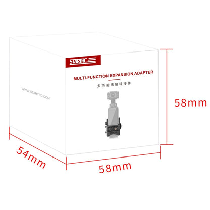 Soporte STARTRC adaptador de expansión de montaje fijo multifuncional para DJI Osmo Pocket 3 (negro) — imagen 9