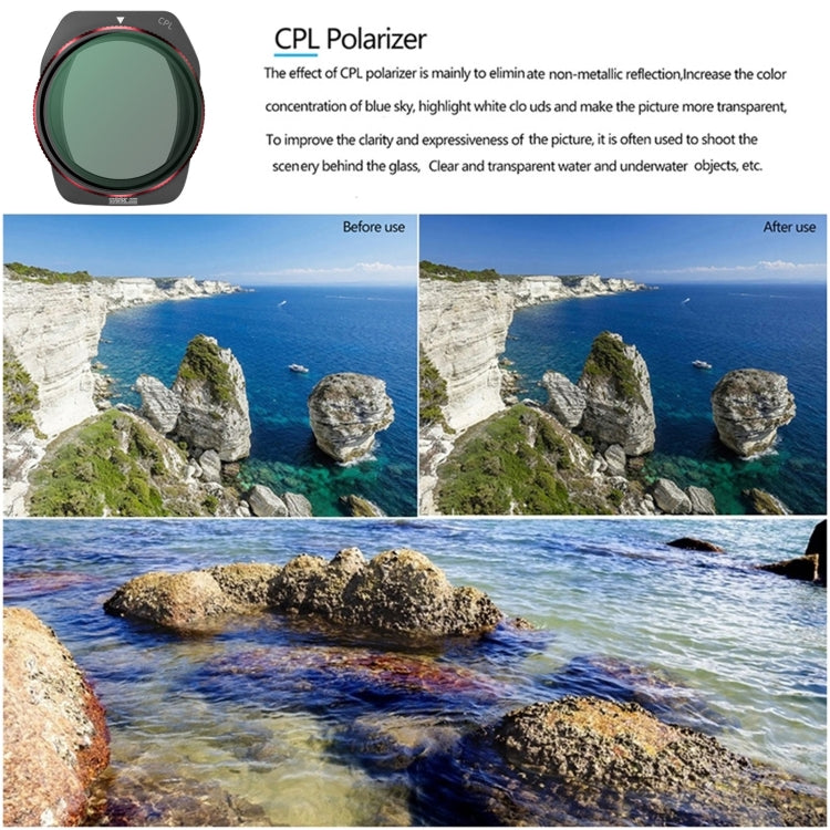 Filtro de lente CPL STARTRC para DJI Air 3S — imagen 5