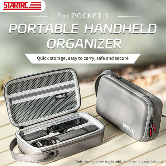 Estuche de transporte STARTRC portátil Bolsa de almacenamiento corporal para DJI Osmo Pocket 3 (gris) — imagen 2