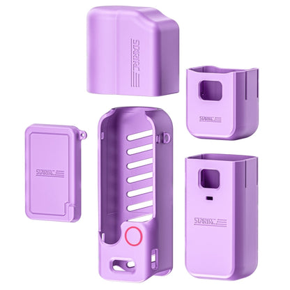 Lente STARTRC 5 en 1 Cuerpo Mango Pantalla Funda de silicona TPU para DJI Osmo Pocket 3 (púrpura)