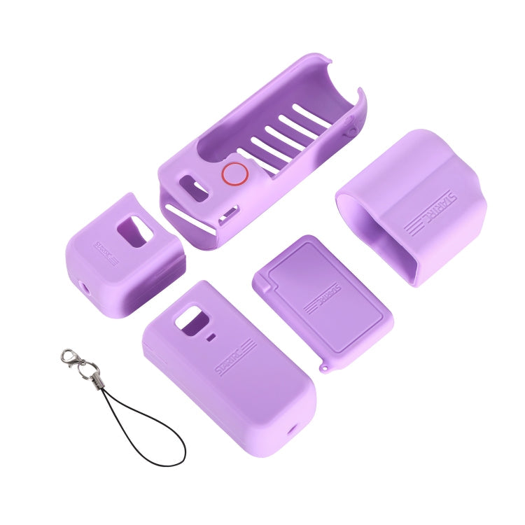 Lente STARTRC 5 en 1 Cuerpo Mango Pantalla Funda de silicona TPU para DJI Osmo Pocket 3 (púrpura) — imagen 2