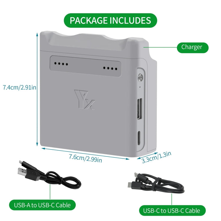 Batería de 2 Cargador de canales, administrador de carga de batería para DJI Neo (gris) — imagen 2