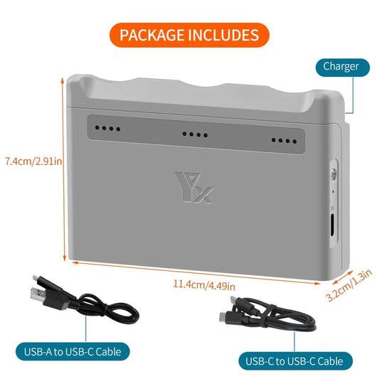 Batería de 3 Cargador de canales, administrador de carga de batería para DJI Neo (gris) — imagen 2