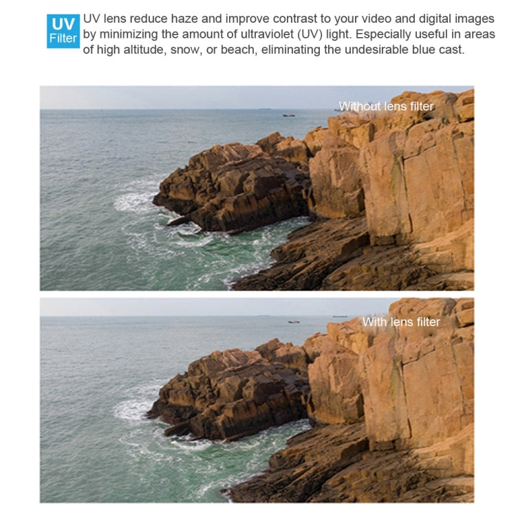 Filtro de lente JSR Dron 6 en 1 UV + CPL + ND4 + ND8 + ND16 + ND32 para DJI Mavic Mini — imagen 9