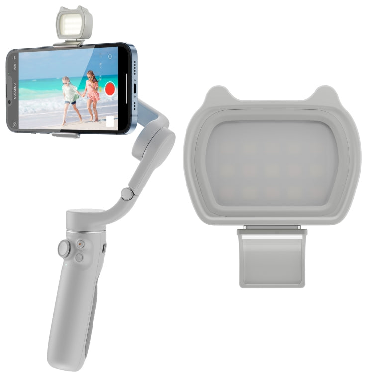 STARTRC Multifuncional Universal Orejas de gato Luz de relleno magnética Belleza Selfie Luz (Gris)