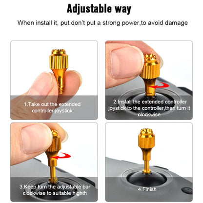 2 PCS StarTRC Dron Control remoto Ajuste retráctil Ajuste de aleación de aluminio Rockers para DJI Mavic Air 2 / Mini 2 / Ai…