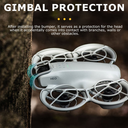 Lente de cardán Parachoques protector de aleación de aluminio anticolisión para STARTRC para DJI Neo (plateado) — imagen 3