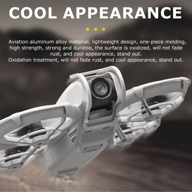 Lente de cardán Parachoques protector de aleación de aluminio anticolisión para STARTRC para DJI Neo (plateado) — imagen 6