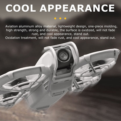 Lente de cardán Parachoques protector de aleación de aluminio anticolisión para STARTRC para DJI Neo (plateado) — imagen 6