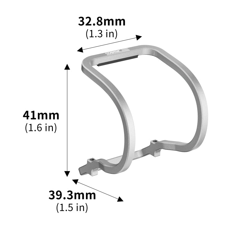 Lente de cardán Parachoques protector de aleación de aluminio anticolisión para STARTRC para DJI Neo (plateado) — imagen 8