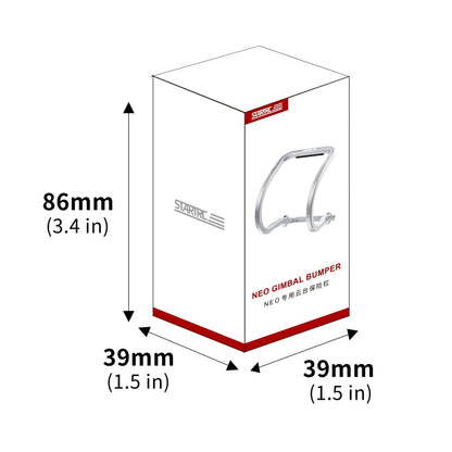 Lente de cardán Parachoques protector de aleación de aluminio anticolisión para STARTRC para DJI Neo (plateado) — imagen 10