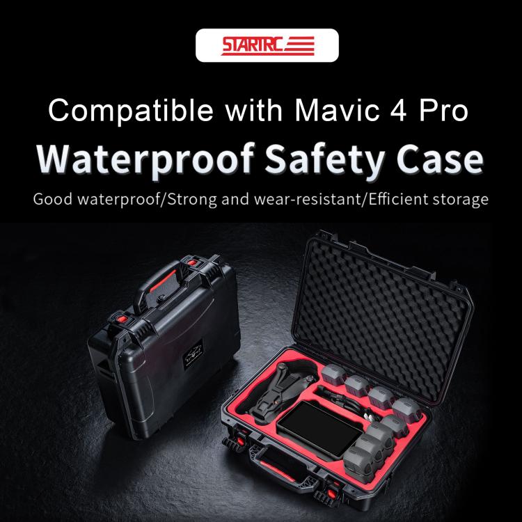 Estuche de almacenamiento impermeable STARTRC ABS para DJI Mavic 4 Pro (negra) — imagen 3