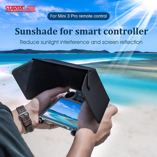 Parasol de controlador plegable STARTRC para controlador remoto para DJI Mini 3 Pro (negro) — imagen 2