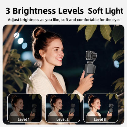 Luz de relleno magnética portátil Desiontal PM01 para DJI Osmo Pocket 3 (negra) — imagen 3