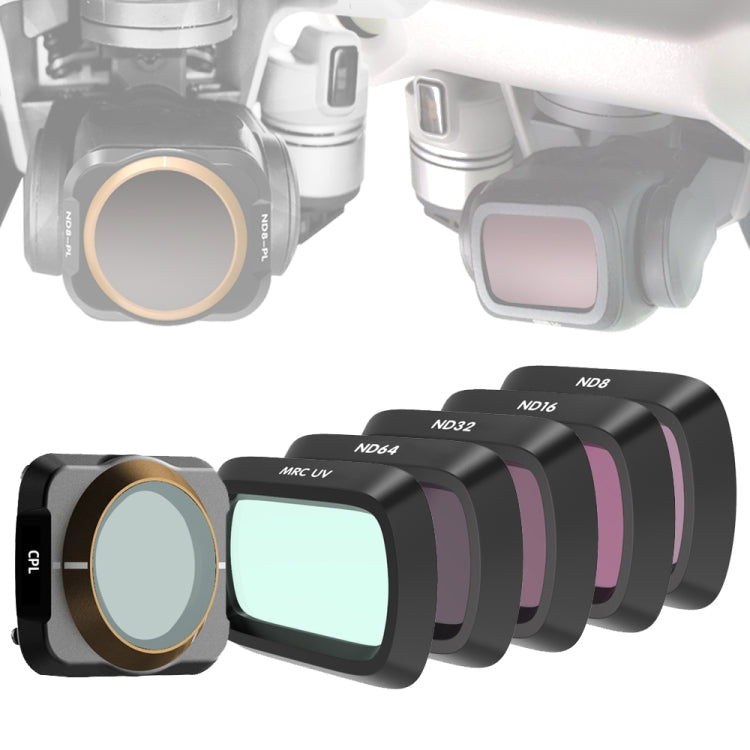 Filtro de lente JSR Dron 4 en 1 UV + CPL + ND8 + ND16 + ND32 + ND64 para DJI Mavic Air 2