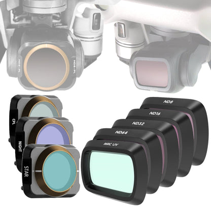 Filtro de lente JSR Dron 8 en 1 UV + CPL + ND8 + ND16 + ND32 + ND64 + NIGHT + STAR para DJI Mavic Air 2